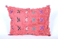 Moroccan Pillow shag rug 15.3 INCHES X 20.4 INCHES - kilim pillow