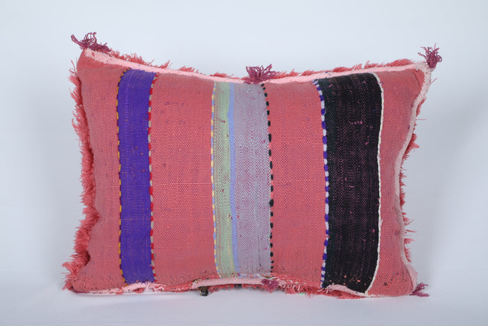 Moroccan Pillow shag rug 15.3 INCHES X 20.4 INCHES - kilim pillow