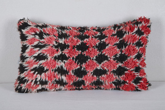 Moroccan rug shag pillow 15.7 INCHES X 25.9 INCHES - kilim pillow