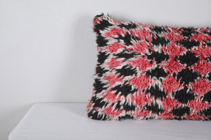 Moroccan rug shag pillow 15.7 INCHES X 25.9 INCHES - kilim pillow