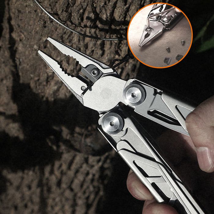 Multifunctional Foldable Pliers EDC Folding Knife Multitool Scissors Saw Clamp Outdoor Multi Purpose Survival Tools Pliers Cutting Knife For Men