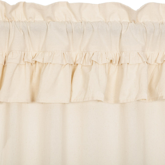 Muslin Ruffled Natural Swag Curtains - Primitive Star Quilt Shop