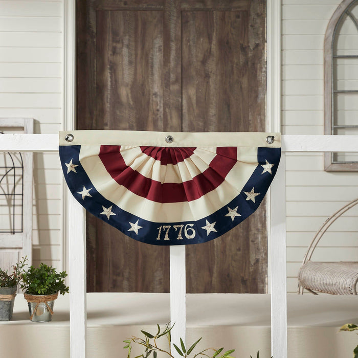 My Country 1776 Bunting Flag - 12x24" - Primitive Star Quilt Shop