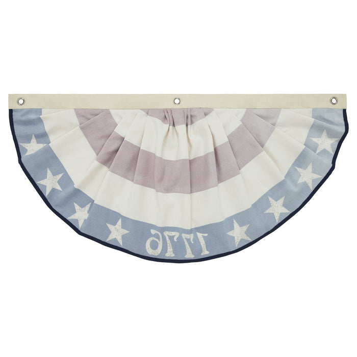 My Country 1776 Bunting Flag - 18x36" - Primitive Star Quilt Shop