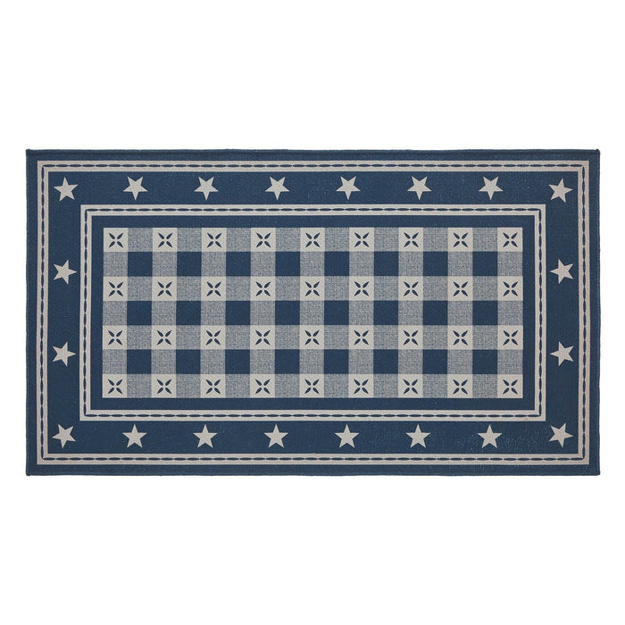 My Country Indoor/Outdoor Rectangle Rug 24x36" - Primitive Star Quilt Shop