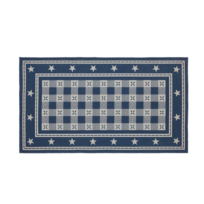 My Country Indoor/Outdoor Rectangle Rug 27x48" - Primitive Star Quilt Shop