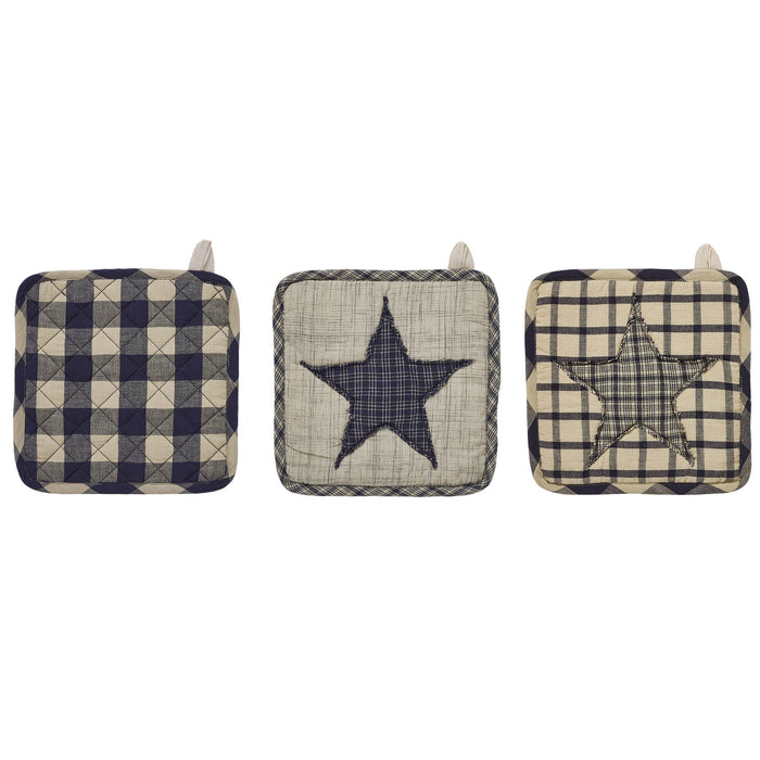 My Country Pot Holder - Set of 3 - Primitive Star Quilt Shop