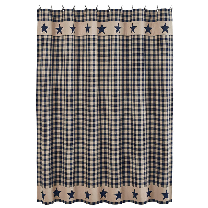 My Country Shower Curtain - Primitive Star Quilt Shop