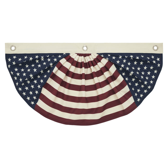 My Country Stars & Stripes Bunting Flag - 12x24" - Primitive Star Quilt Shop