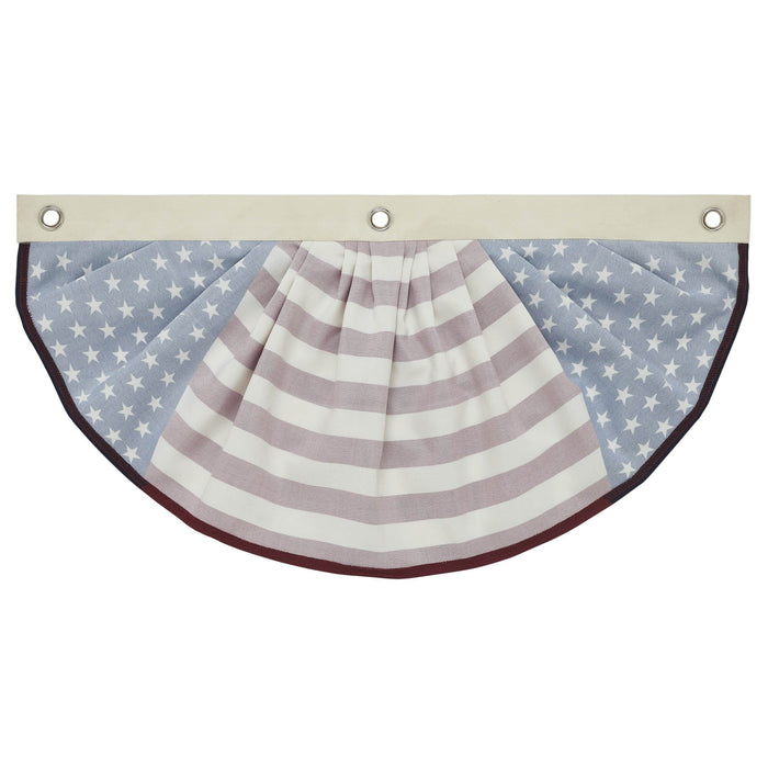 My Country Stars & Stripes Bunting Flag - 12x24" - Primitive Star Quilt Shop