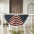 My Country Stars & Stripes Bunting Flag - 18x36" - Primitive Star Quilt Shop