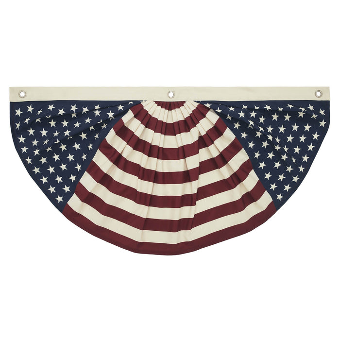 My Country Stars & Stripes Bunting Flag - 18x36" - Primitive Star Quilt Shop