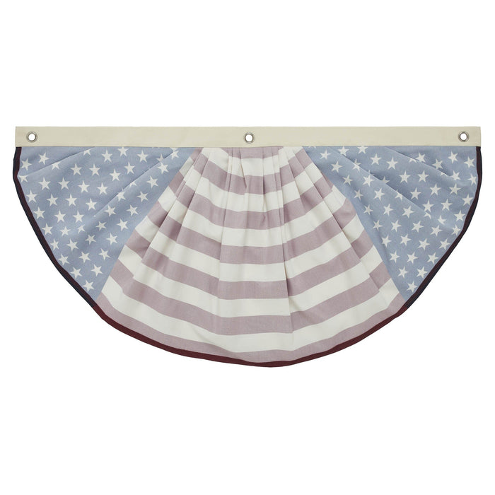 My Country Stars & Stripes Bunting Flag - 18x36" - Primitive Star Quilt Shop