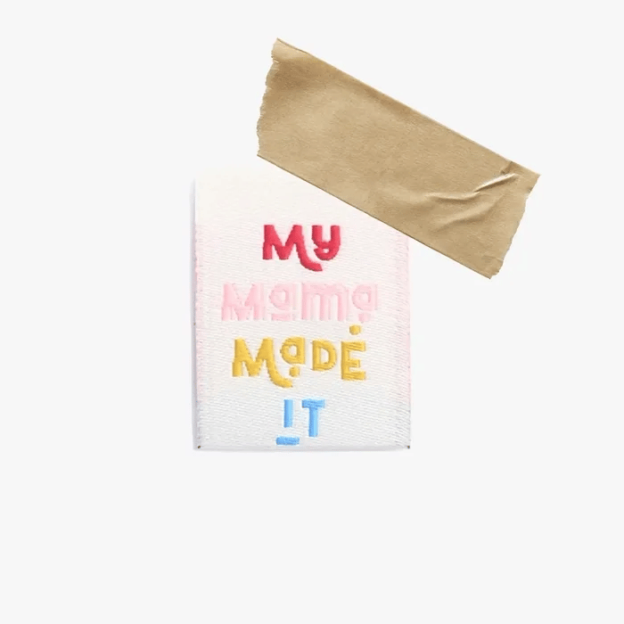 My Mama Made It woven KATM sewing labels for handmade clothes and DIY sewing projects