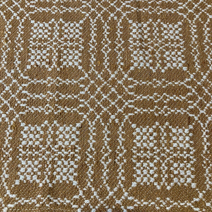 Nantucket Mustard and Creme Woven Throw - Primitive Star Quilt Shop