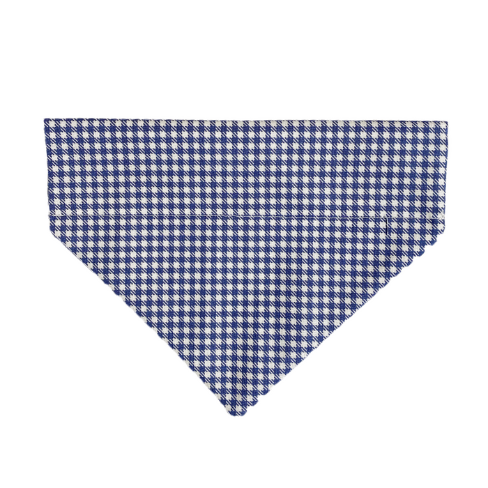 Navy Hounds tooth Dog Bandana