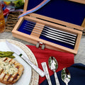 NEW! American Liberty Solid Handle Steak Knife "We the People" Set of 6 with Presentation Chest