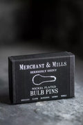 Merchant & Mills Nickel Bulb Pins with wide bowl for tags and craft projects