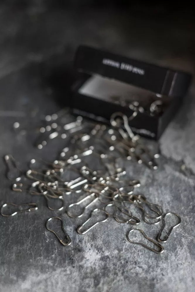 Merchant & Mills Nickel Bulb Pins with wide bowl for tags and craft projects