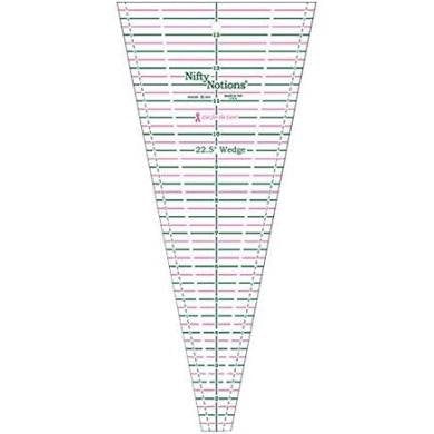 Nifty Notions 22 1/2 Degree Wedge Ruler