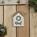 "Noel" Wreath House Ornament - Primitive Star Quilt Shop