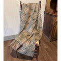 Normandy Green and Tan Woven Throw - Primitive Star Quilt Shop