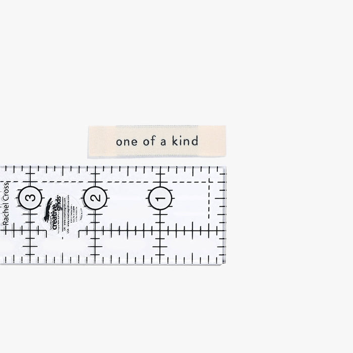 One Of A Kind woven KATM sewing labels for handmade clothes and DIY sewing projects