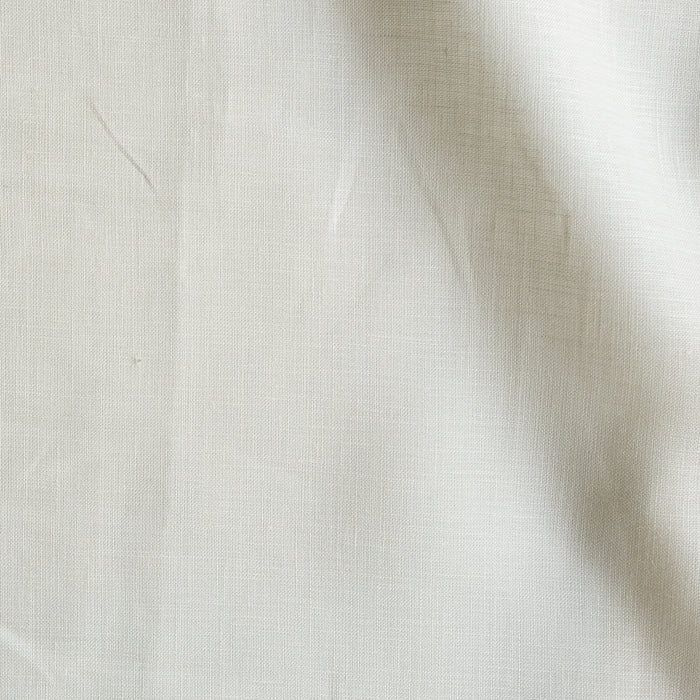 Opal Cream warm off-white linen fabric, piece dyed, 100% linen, 60 LEA