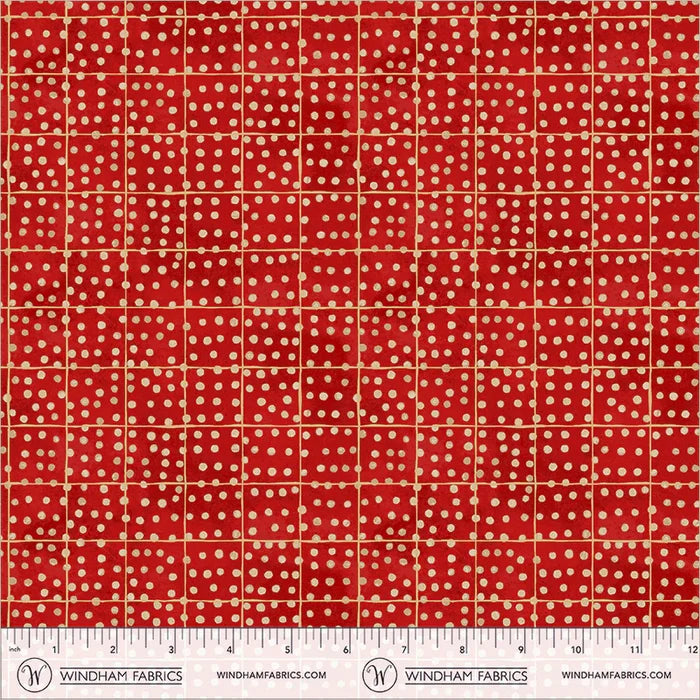 Origins - Dot in Red - by Shane Drinkwater with Windham Fabrics