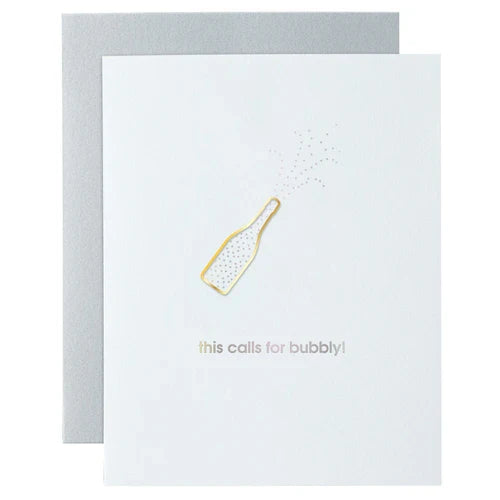 Paper Clip Congrats Card -This Calls for Bubbly
