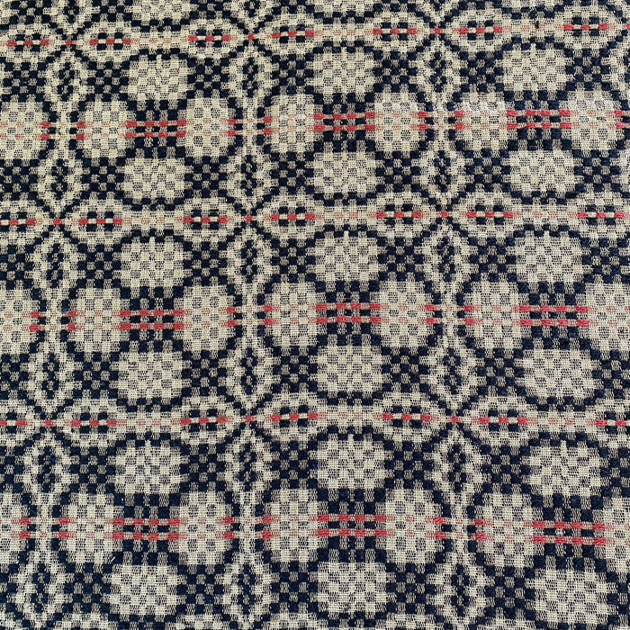 Patriots Knot Tan Woven Shower Curtain - Primitive Star Quilt Shop