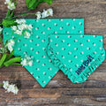 Petite Spring Flowers in Green Dog Bandana