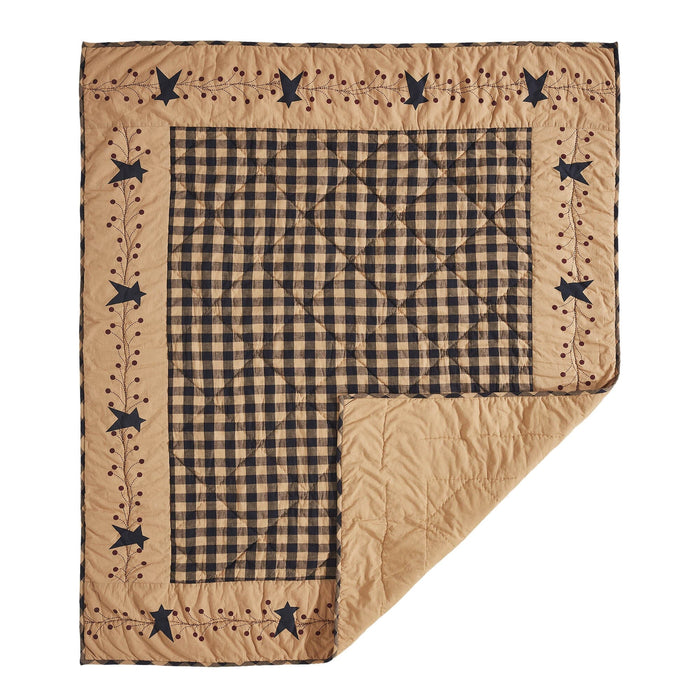 Pip Vinestar Quilted Throw - Primitive Star Quilt Shop