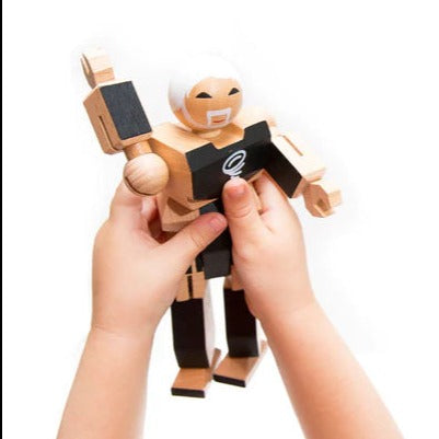 Moveable and Poseable Wooden Action Figure