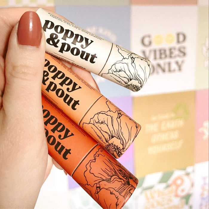 Poppy & Pout Lip Balm, Marshmallow Creme