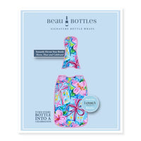 Preppy Happy Birthday Brushed Presents Prosecco Bottle Wrap