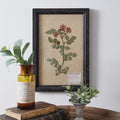 Pressed Botanicals Rose Wall Decor - Primitive Star Quilt Shop