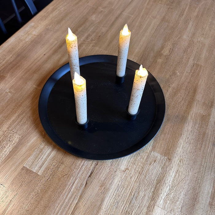 Primitive 4-Taper Candle Holder Tray - Primitive Star Quilt Shop