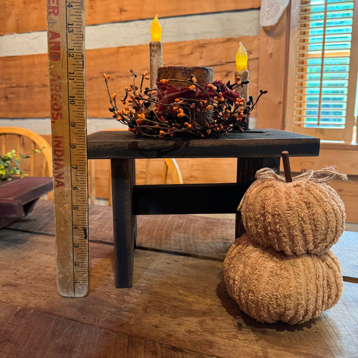 Primitive Wood Bench Riser with Color Options - Primitive Star Quilt Shop