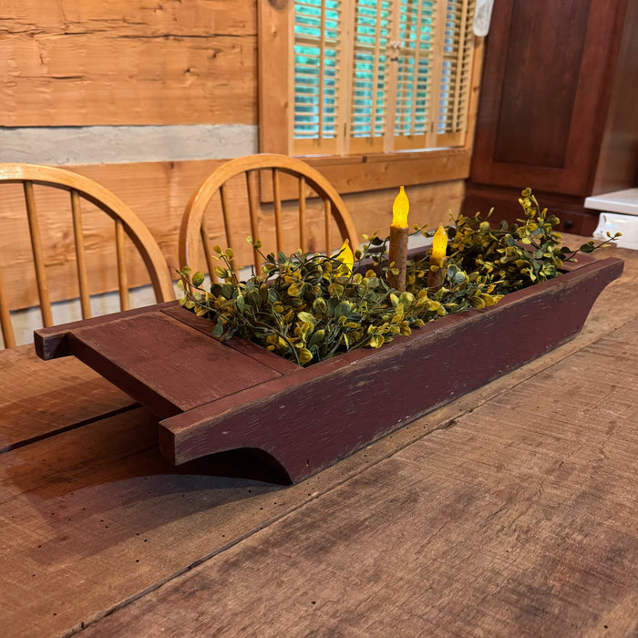 Primitive Wood Centerpiece Trough - Large with Color Options - Primitive Star Quilt Shop