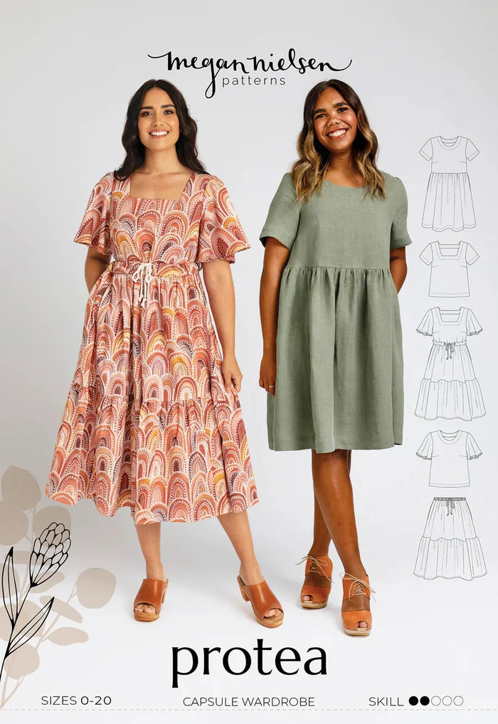 Protea Capsule Wardrobe Sewing Pattern - Loose Fit Woven Set