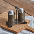 Punched Star Salt and Pepper Caddy - Primitive Star Quilt Shop