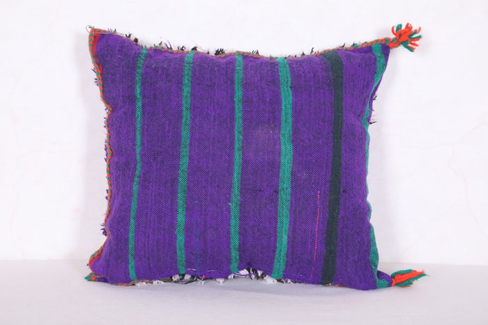 Purple Pillow 14.5 INCHES X 16.1 INCHES - kilim pillow