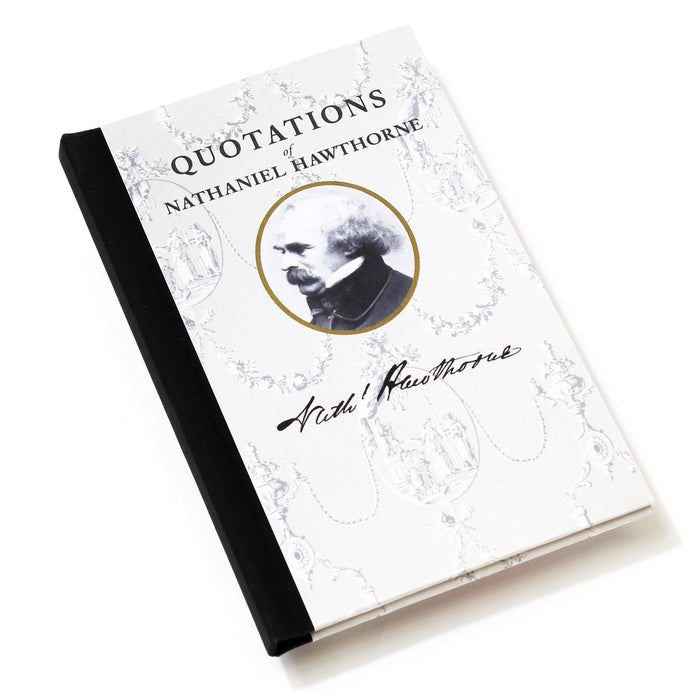 Book 'Quotations of Nathaniel Hawthorne' on a white surface