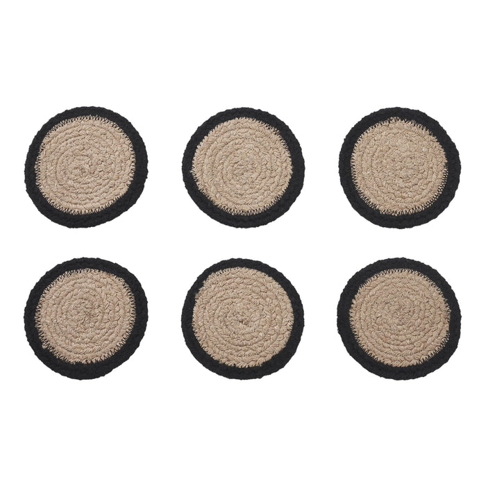 Raven Harvest Braided Coaster - Set of 6 - Primitive Star Quilt Shop