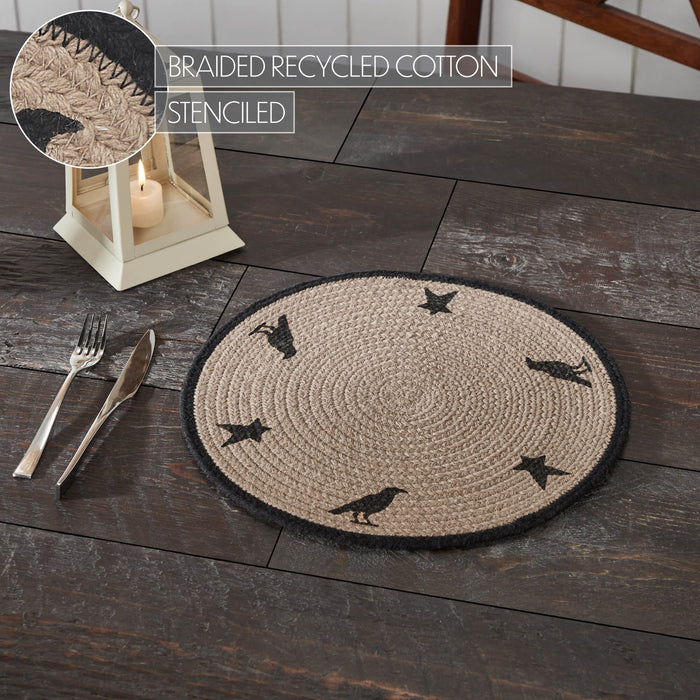 Raven Harvest Braided Tablemat 14" - Primitive Star Quilt Shop