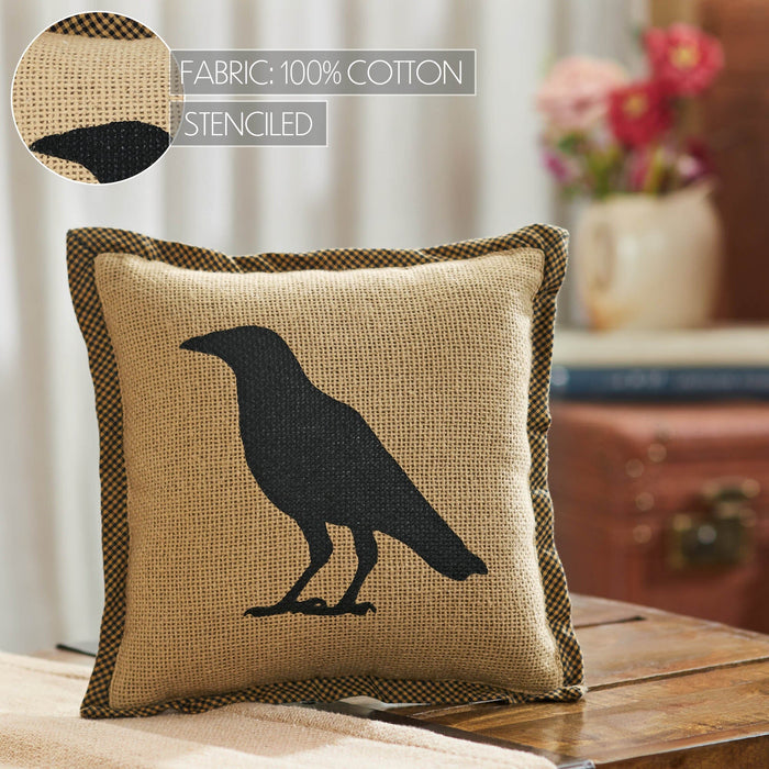 Raven Harvest Pillow 9" - Primitive Star Quilt Shop