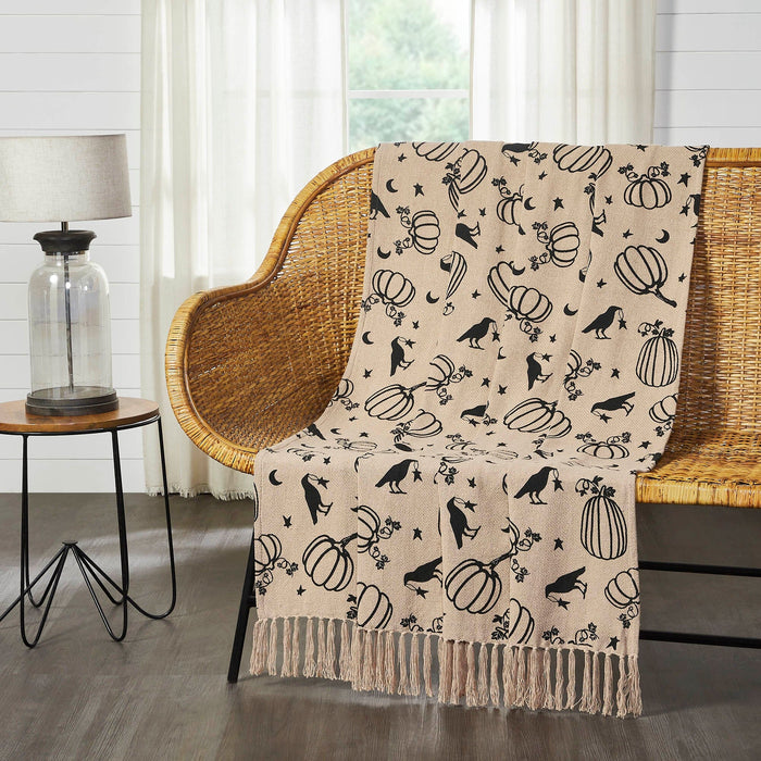 Raven Harvest Throw - Primitive Star Quilt Shop