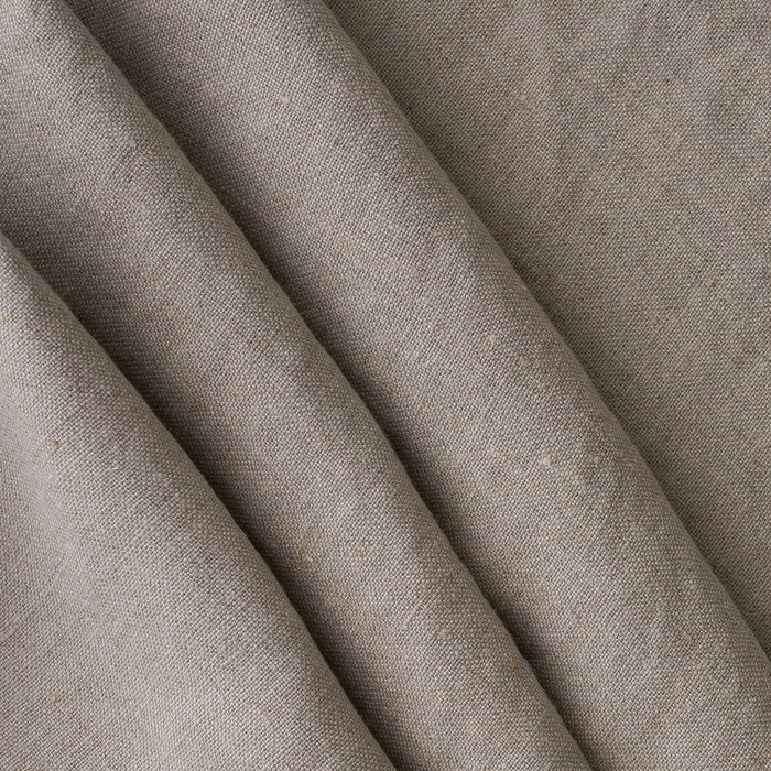 Close-up of Raw Linen extra wide 280cm 100% linen fabric 300gsm for jackets, aprons, cushions, curtains and structured home textiles