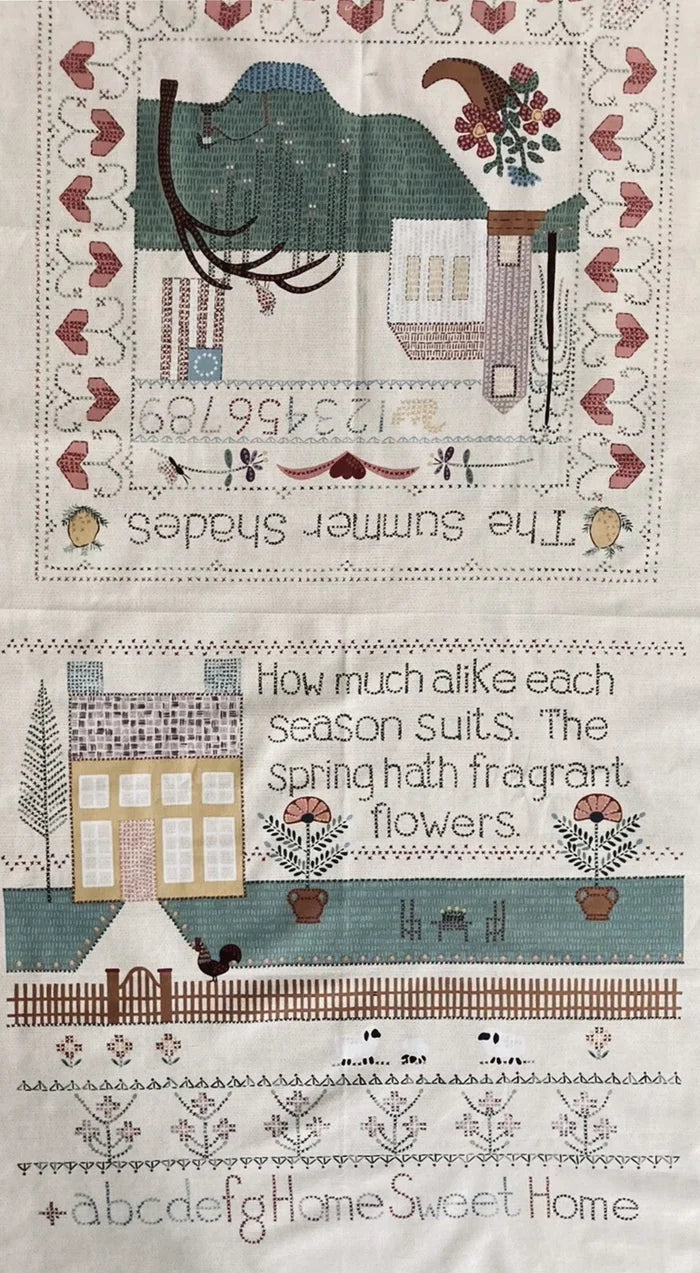 RJR Needlework Sampler Panel